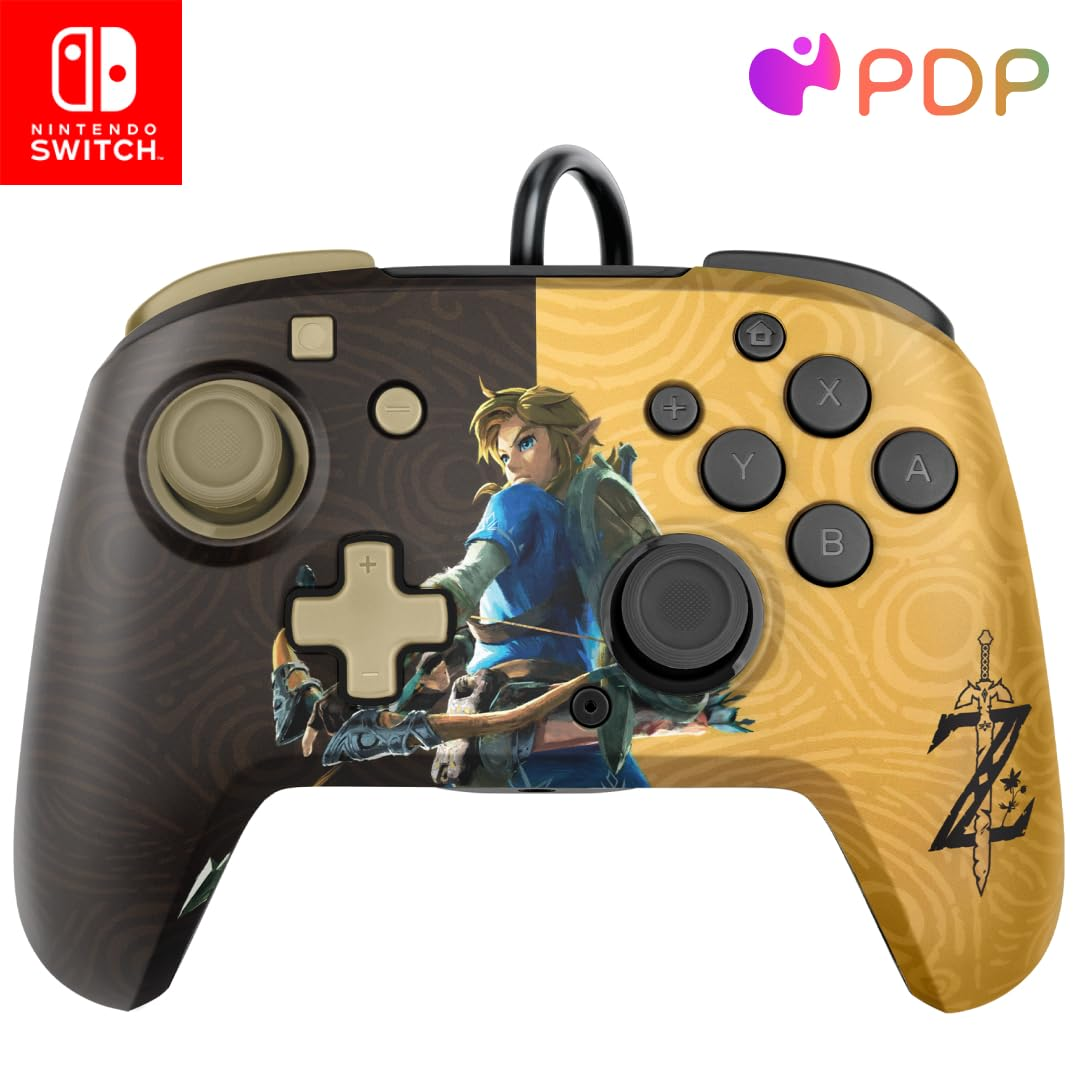 PDP Nintendo Switch Rematch Zelda Warrior Link Wired Controller PDP Nintendo Switch Rematch Zelda Warrior Link Wired Controller